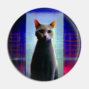 Glitch Cat Pin