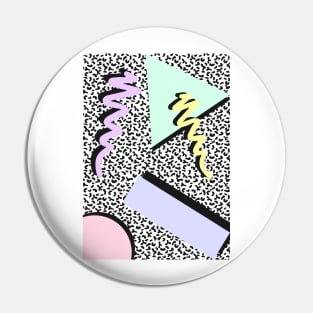 Memphis art pattern Pin