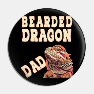 Bearded Dragon Dad Pet Reptile Lover Beardie Fathers Day Pin