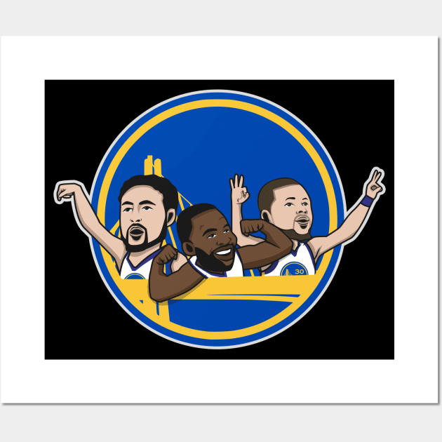 warriors big 3 cartoon style