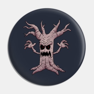 Scary Halloween Tree Pin