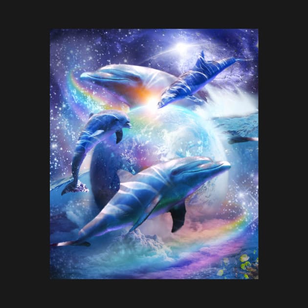 Galaxy Dolphin - Dolphins In Space by Random Galaxy