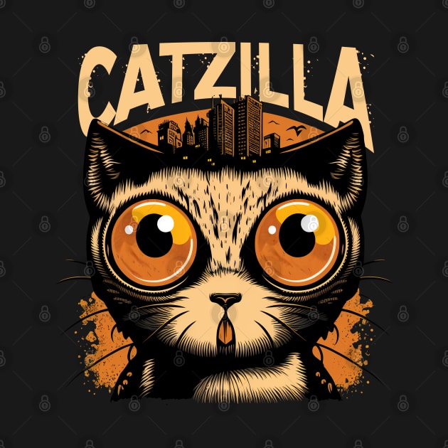 Kaiju Cat Monster - Catzilla by ShirtFace