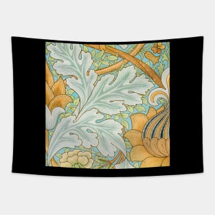 old vintage painting flower leaf pattern Tapestry