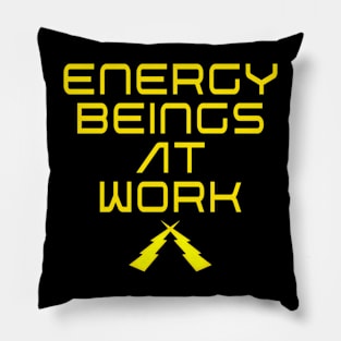 Energy Beings at Work Pillow