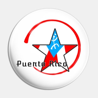 Puerto Rico Flag with Coqui Pin