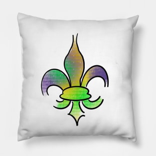 Mardi Gras Fleur De Lis Pillow