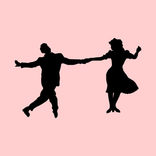 40's Swing Dancer Silhouettes by Art by Deborah Camp