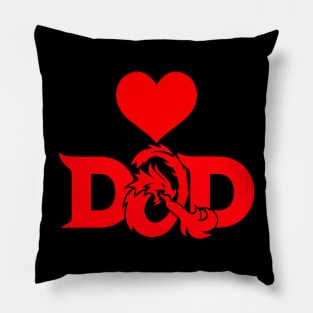 I Love Dad (d&d Style) Pillow