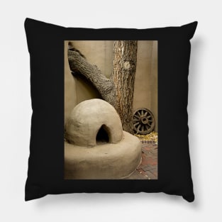 A Kiva a Tree and a Wheel Pillow