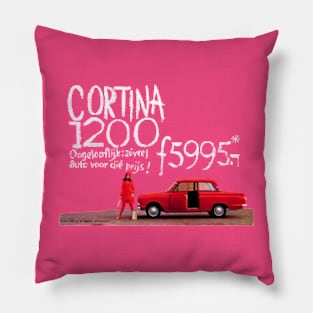 FORD CORTINA - advert 60s Pillow