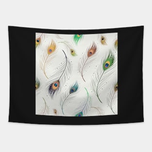 Peacock Feathers Pattern Tapestry