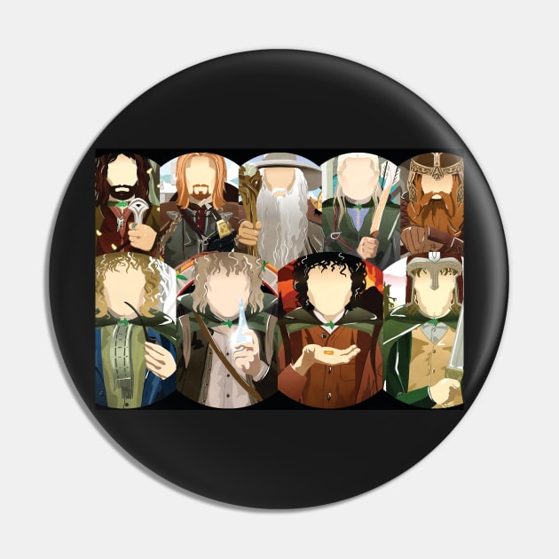 The fellowship Pin by enchantedrealm