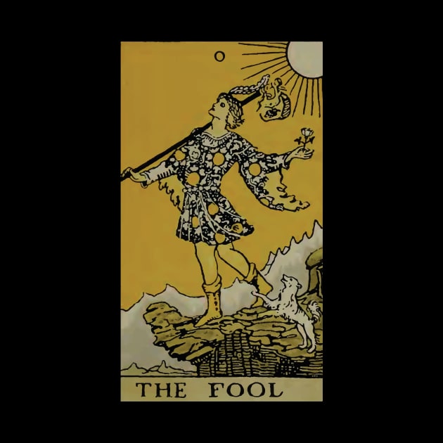 The Fool Tarot Card by VintageArtwork