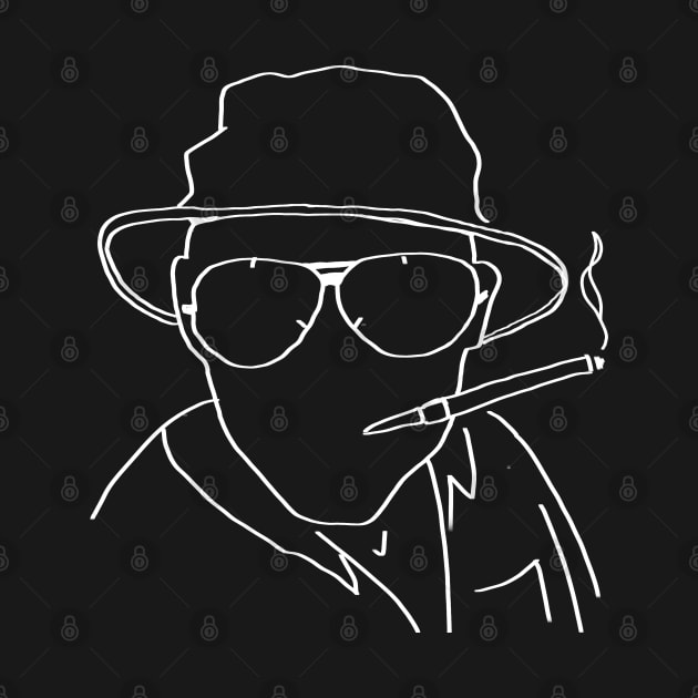 Hunter S. Thompson Silhouette by toylibrarian