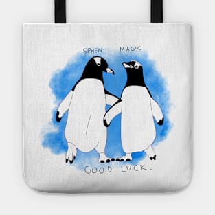 sphen and magic gay penguins Tote