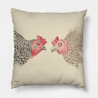 Cock Fight Pillow