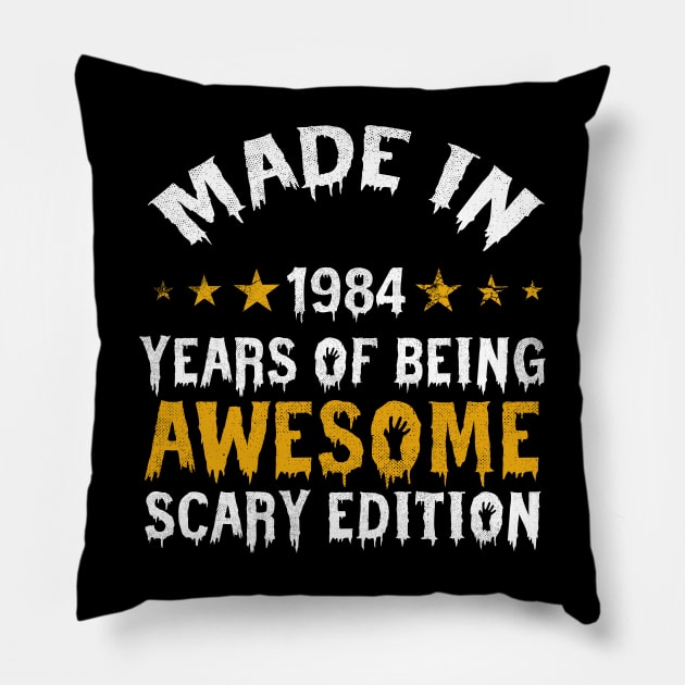 made in 1984 years of being limited edition Pillow by yalp.play