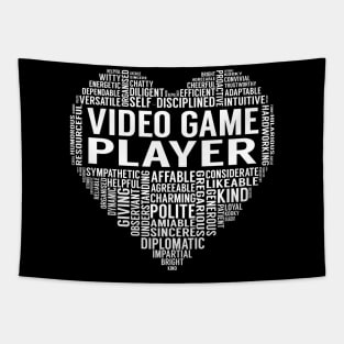 Video Game Player Heart Tapestry