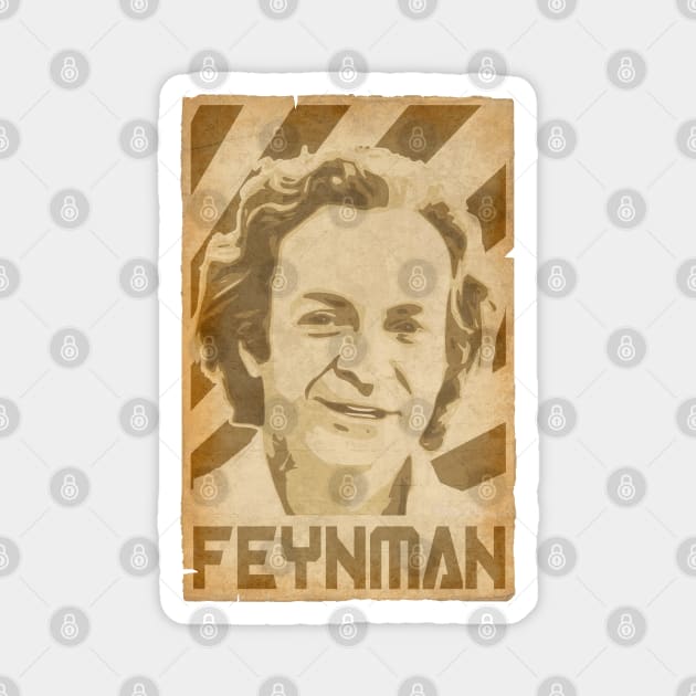 Richard Feynman Retro Magnet by Nerd_art