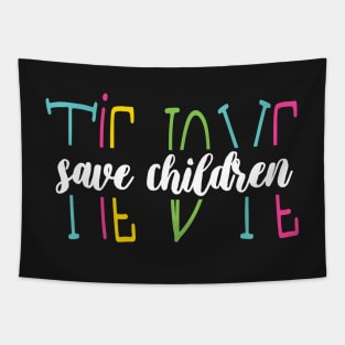 Tie Dye Save Children - Beautiful Tie Dye Awareness Save Children Gift Tapestry