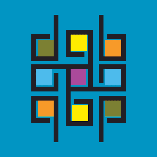 Square decorative color corporate identity design element. by AlviStudio