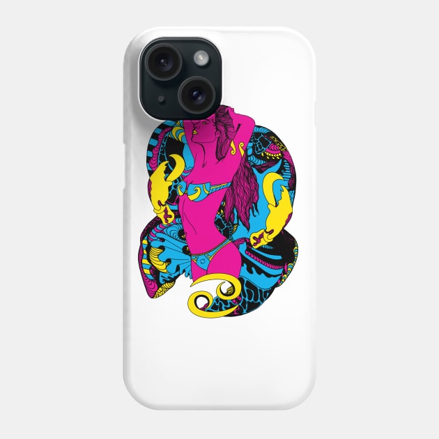 CMYK Cancer Beauty Phone Case by kenallouis