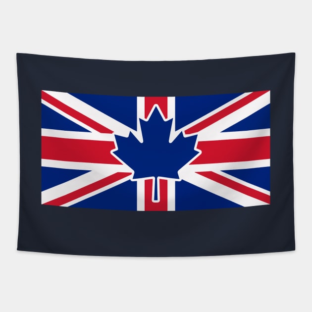 Canada - U.K. Flag Mashup 2 Tapestry by phneep