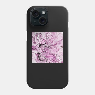 Swirls- Pink Rose Phone Case