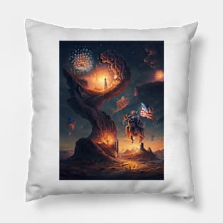 "Fractured Freedom" Pillow