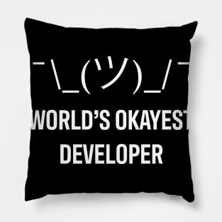 Developer World Okayest Developer Pillow