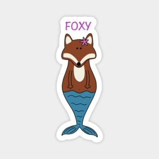 Foxy Mermaid Magnet