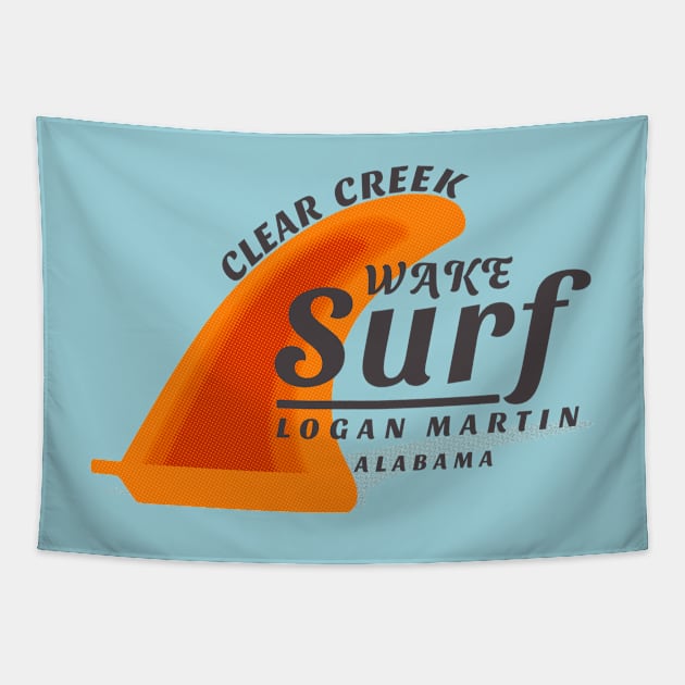 Clear Creek Surf • Logan Martin Tapestry by Alabama Lake Life