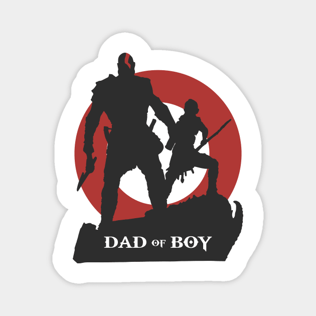 Dad Of Boy God Of War Magnet by Kutaitum