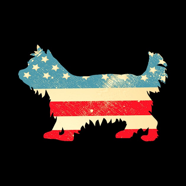 American Flag Yorkie by finchandrewf