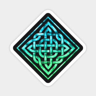 Celtic Knot Blue Green Magnet