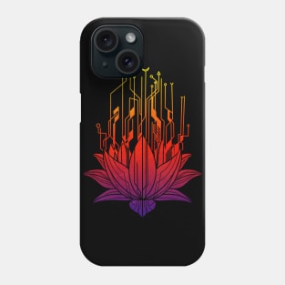 Modern lotus flower colour Phone Case