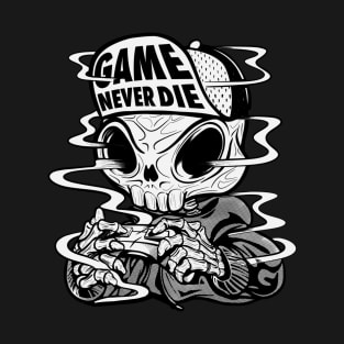 Crazy Skull, Game Never Die, Marketplace  T-shirt, Accessories, Home and Decoration. T-Shirt