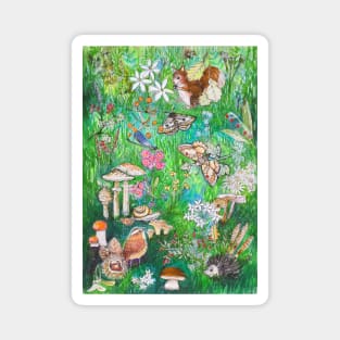 Magic green garden Magnet