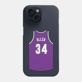 Ray Allen Milwaukee Jersey Qiangy Phone Case