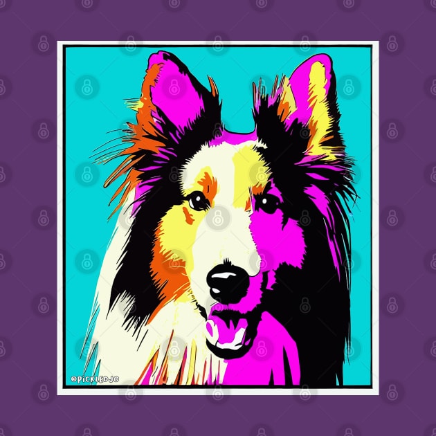 Collie Pop Art by Sketchy