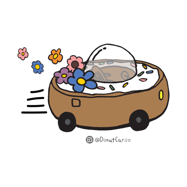 Flower Power Donut Car by donutcarco