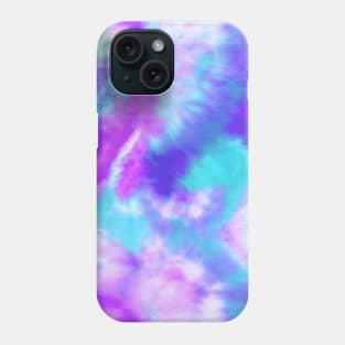 Vibrant Blue and Purple Tie-Dye Phone Case