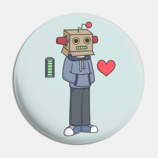 Robot Kid Pin