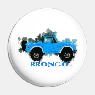 Bronco Blue Pin