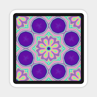 Violet Kaleidoscope Magnet