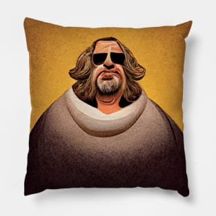 Big Lebowski Old Cartoon Style Caricature Pillow