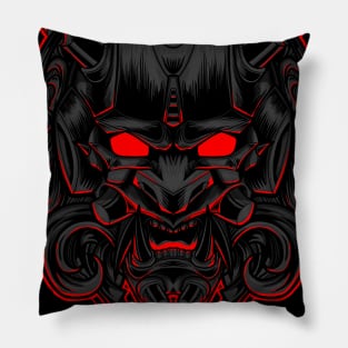 mecha oni Pillow