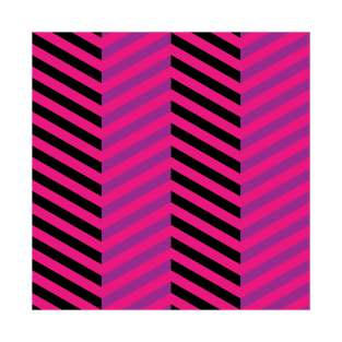 Pink Stripe Design T-Shirt