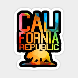 Vivid Colors - California Republic Bear Magnet